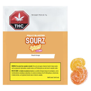 FULLY BLASTED PEACH ORANGE 1:1 THC CBD GUMMY