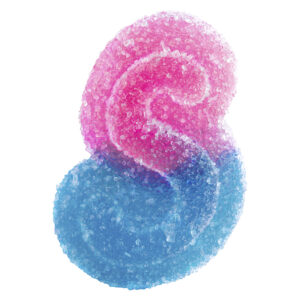 FULLY BLASTED BLUE RASPBERRY WATERMELON GUMMIES 5x1 Pack